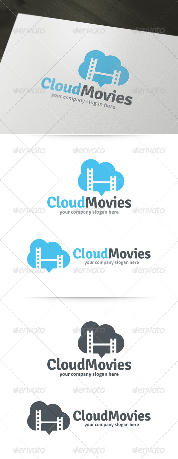 Cloud Movies Logo - Symbols Logo Templates