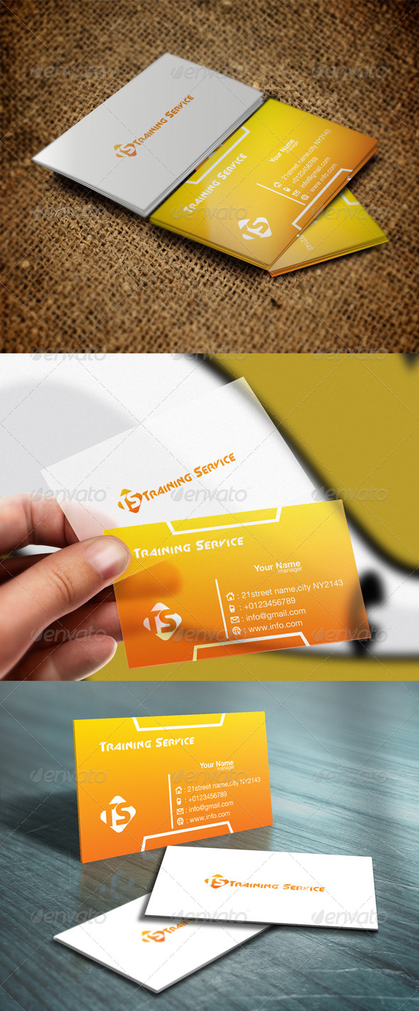 Training Service - Corporate Business Cards
