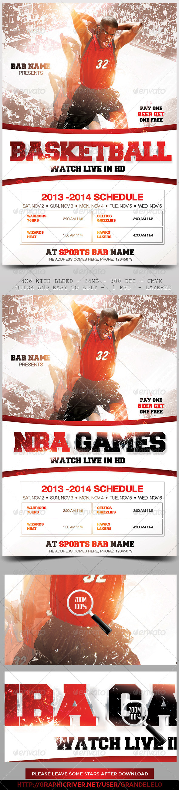 Basketball Flyer Template 3.0 - Sports Events