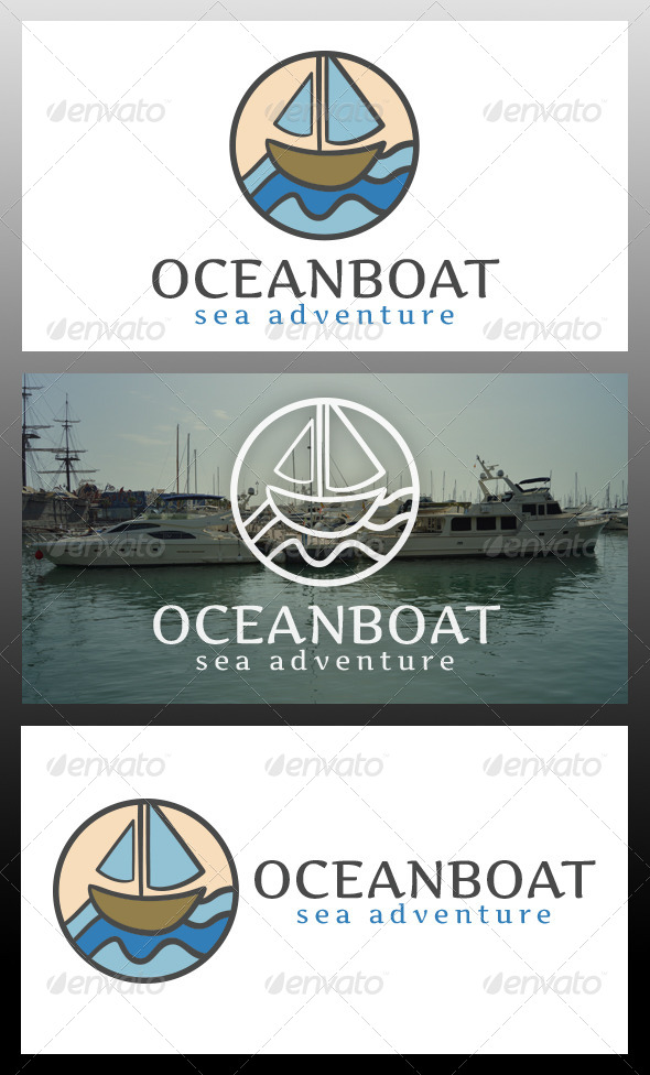 Ocean Boat Logo Template - Objects Logo Templates