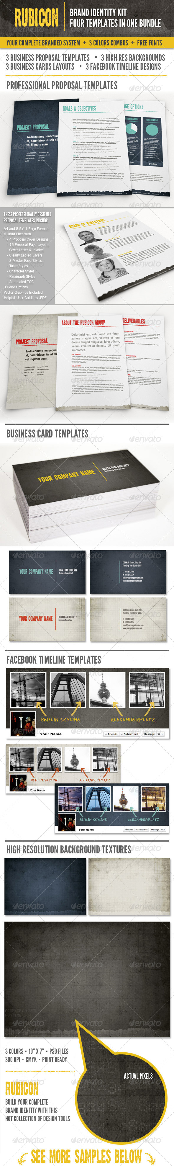 Rubicon Branded Identity Kit Bundle - Miscellaneous Print Templates