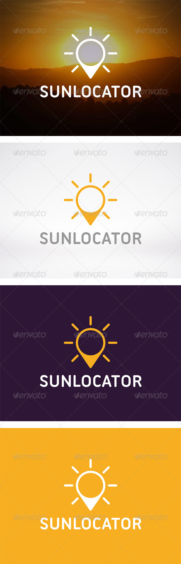 Sun Locator Logo - Nature Logo Templates