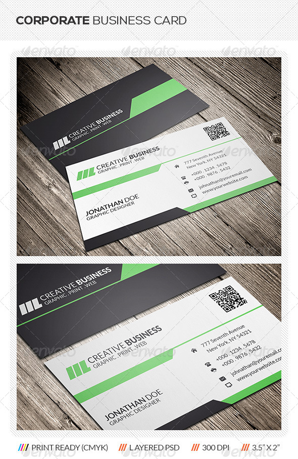 Creative Corporate Business Card - Creative Business Cards