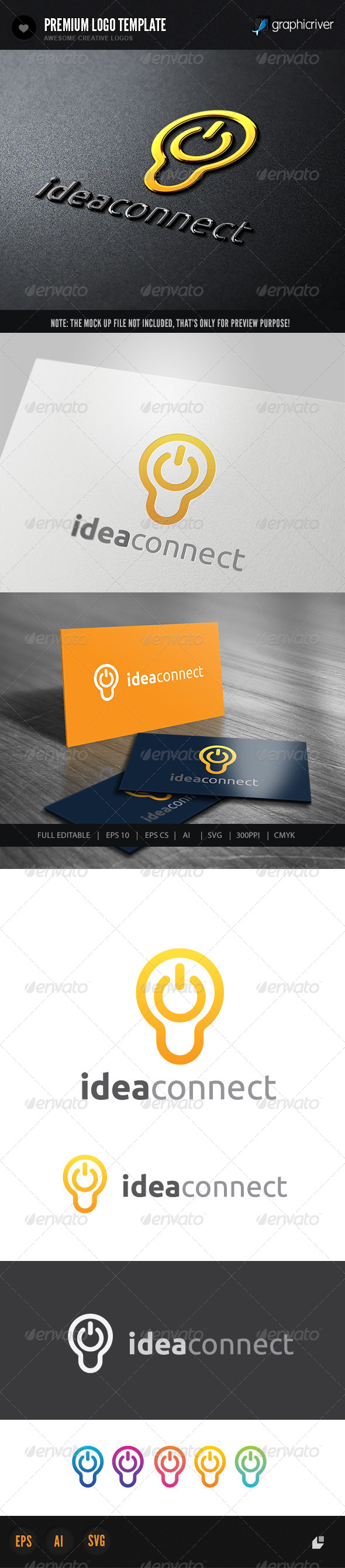 Idea Connect - Symbols Logo Templates