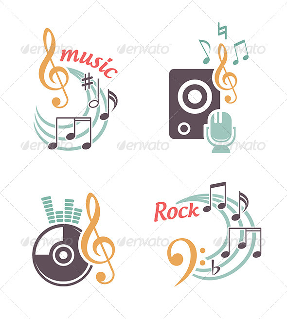 Music Vector Elements - Abstract Conceptual