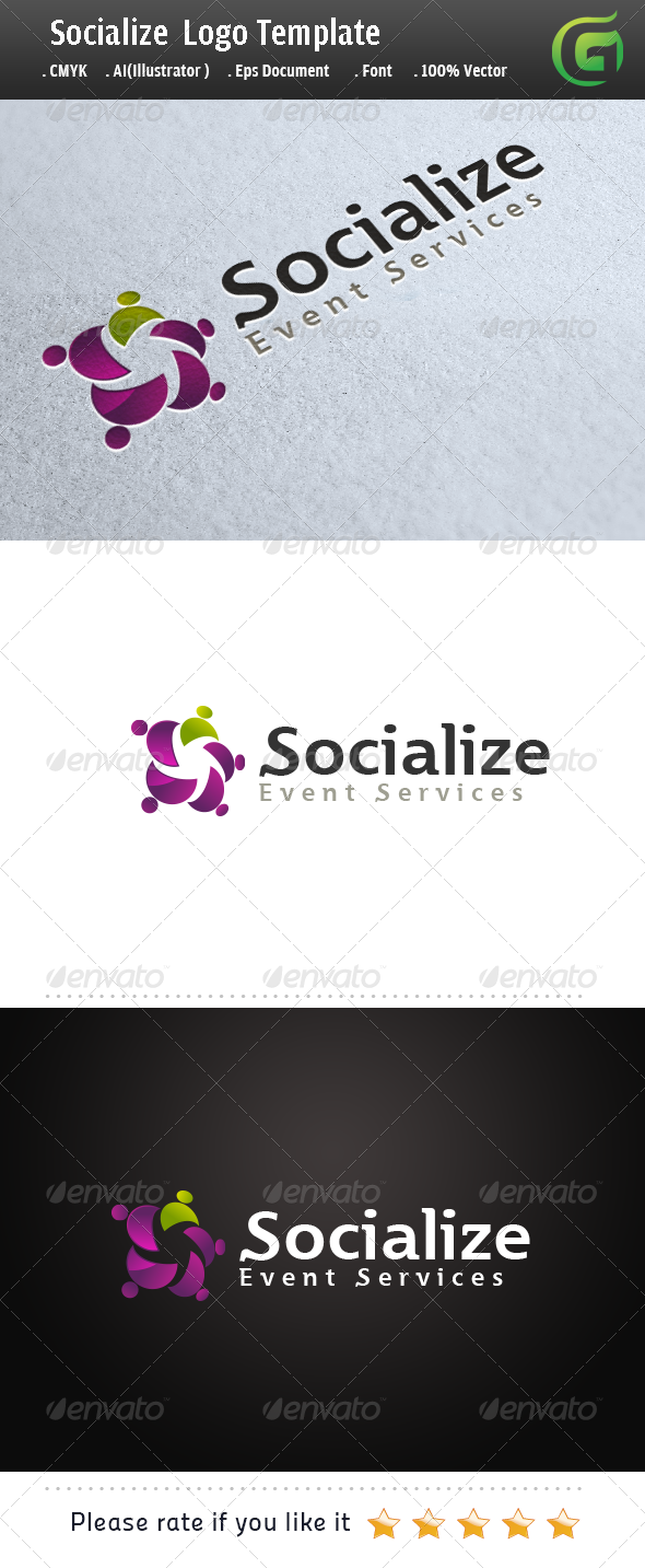 Socialize - Humans Logo Templates