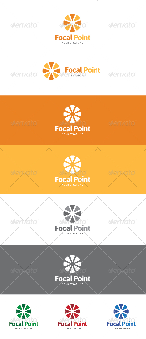 Focal Point Pattern Logo - Symbols Logo Templates