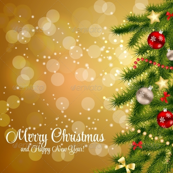 Abstract Christmas and New Year Background - Christmas Seasons/Holidays