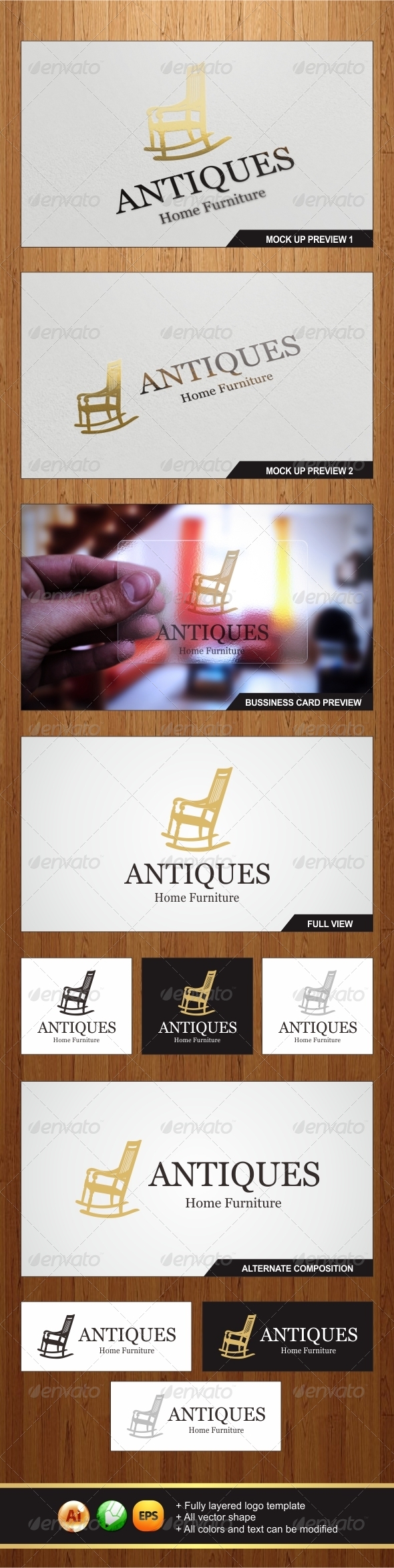 Antiques Logo - Objects Logo Templates
