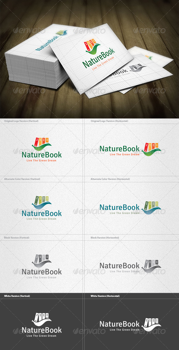 Nature Book Logo - Nature Logo Templates