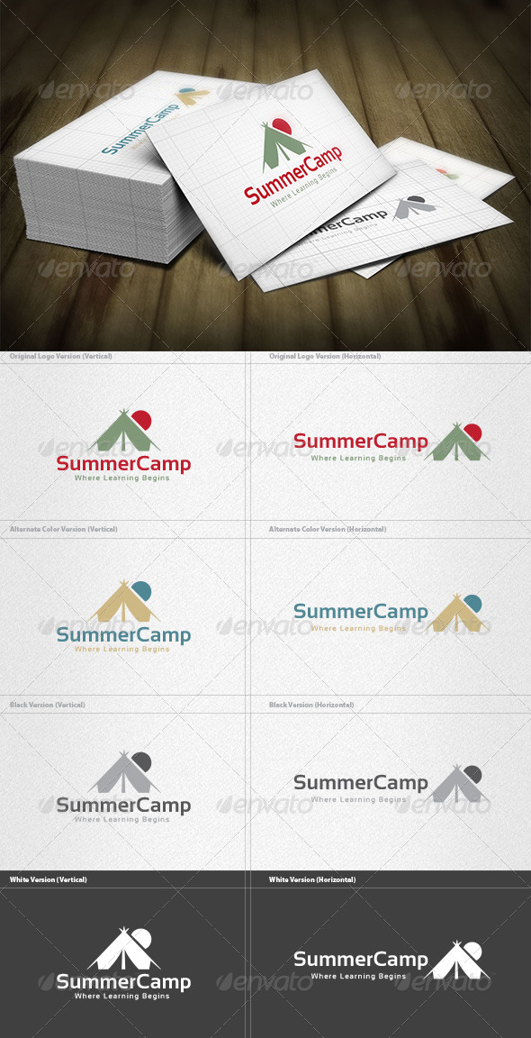 Summer Camp Logo - Nature Logo Templates