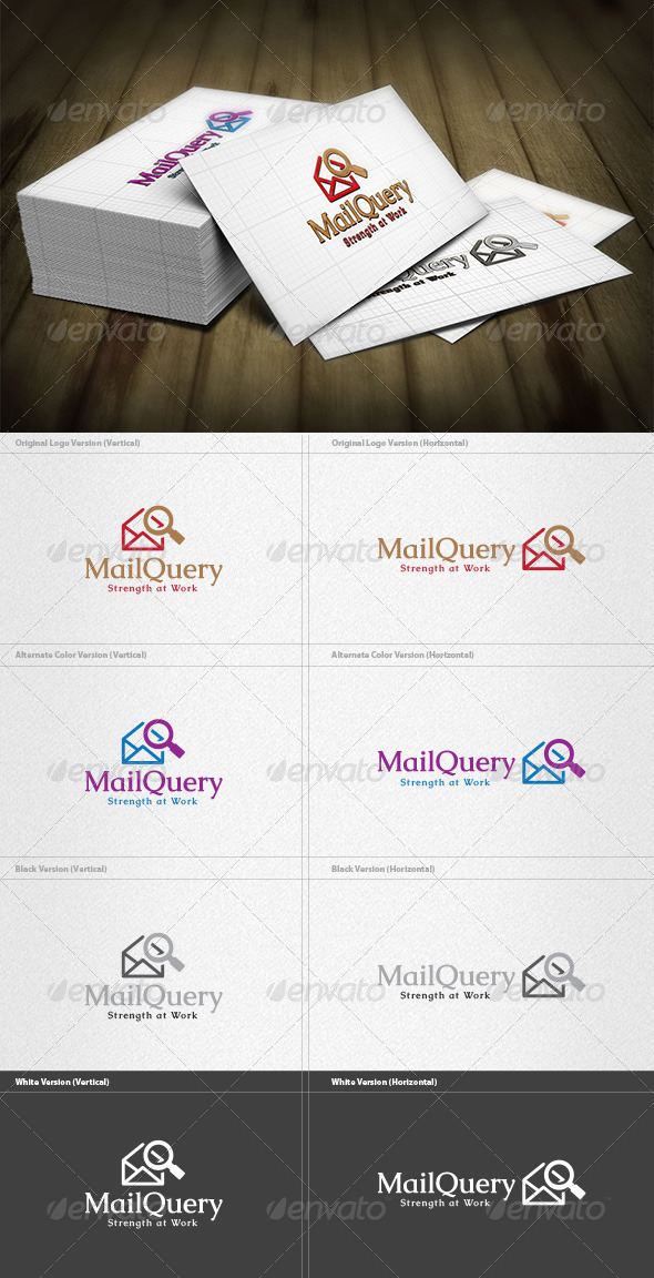 Mail Query Logo - Symbols Logo Templates