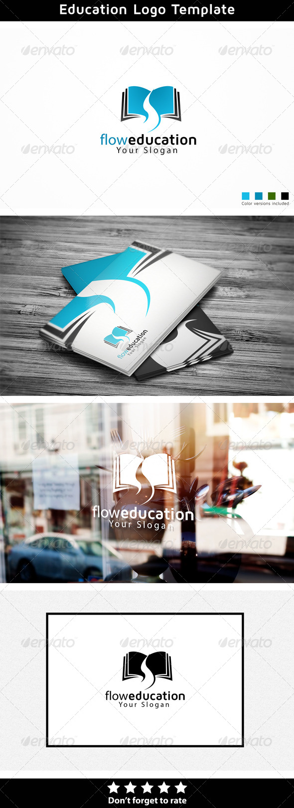 Education Flow - Objects Logo Templates