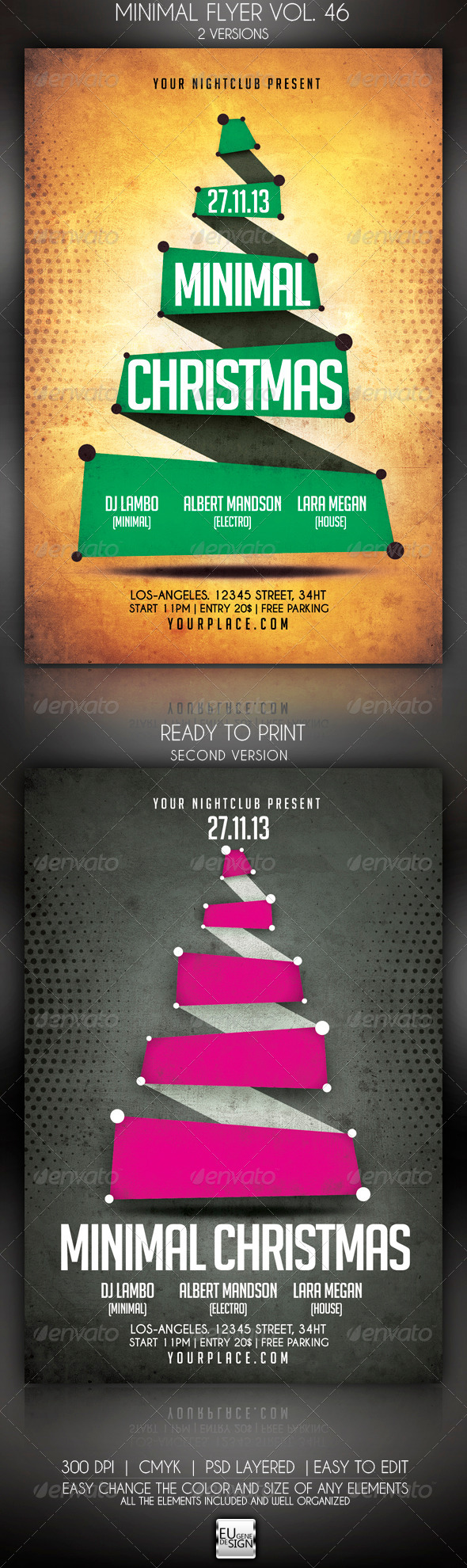 Minimal Flyer Vol. 46 - Clubs & Parties Events