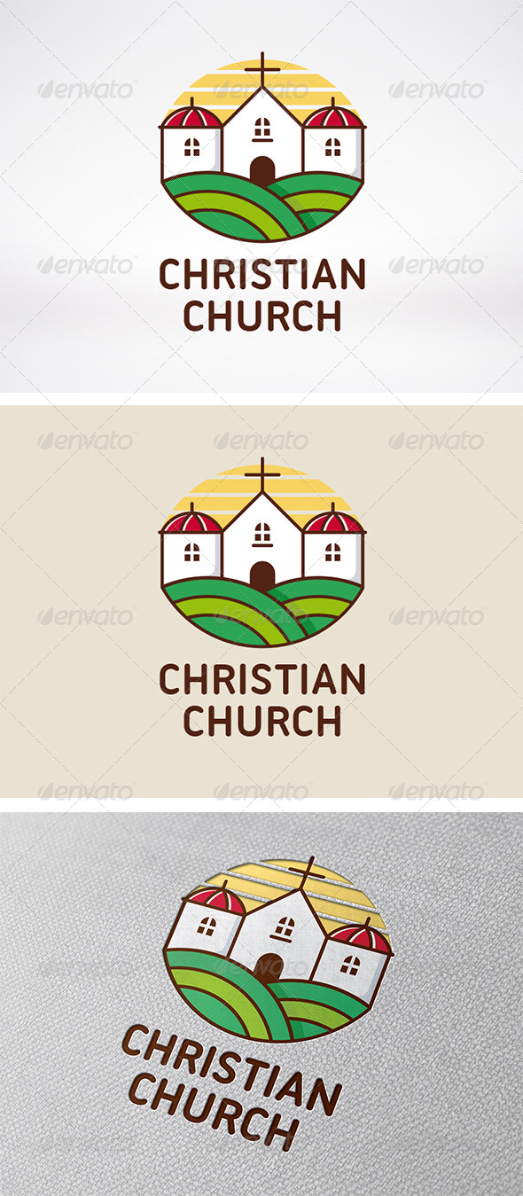 Christian Church Logo - Buildings Logo Templates