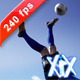Soccer Player Kicking Ball Mid-Air - VideoHive Item for Sale