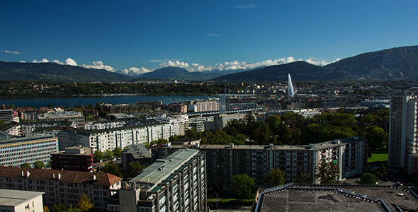 City of Geneva on a Sunny day