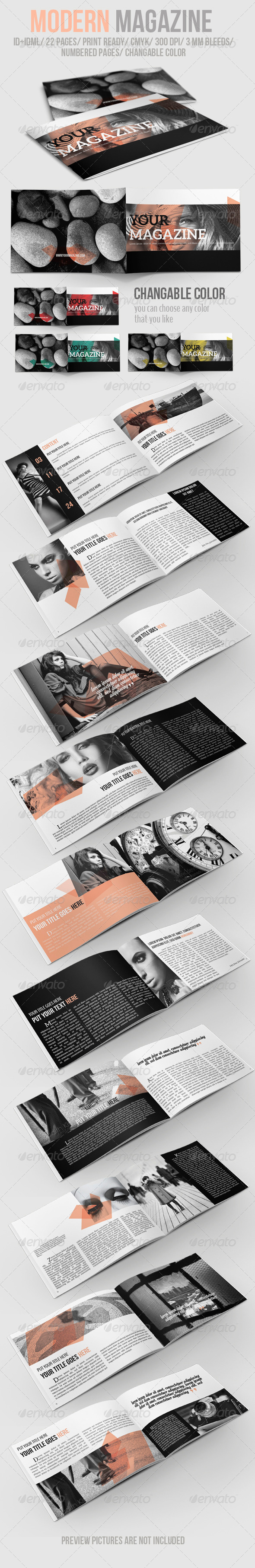 Modern Magazine - Magazines Print Templates