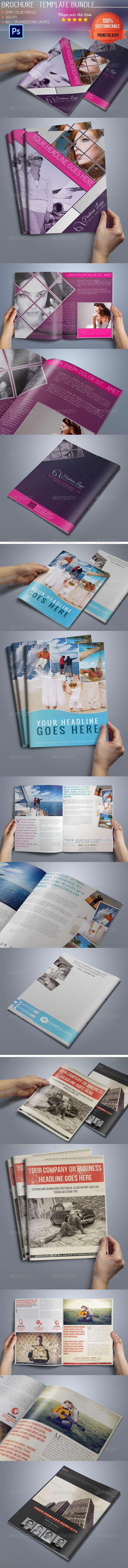 Bi-Fold Business Brochure Bundle - Corporate Brochures