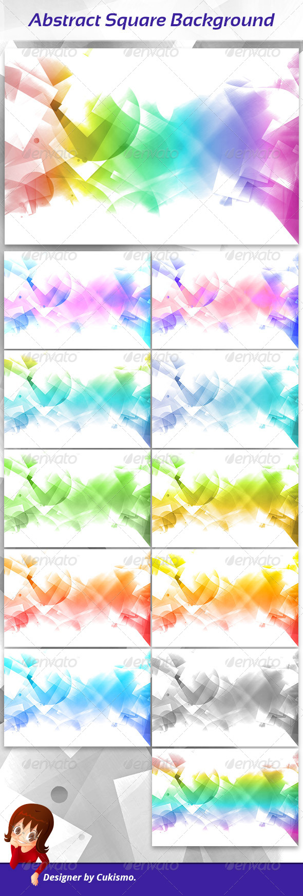 Abstract Square Background - Abstract Backgrounds