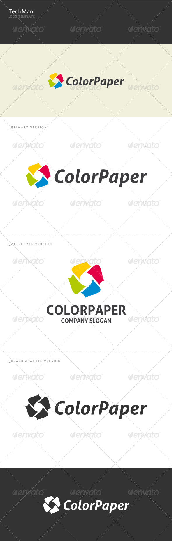 Color Paper - Abstract Logo Templates