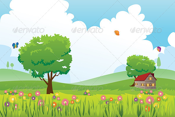 Spring Season Nature Landscape - Nature Conceptual