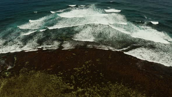 Waves Crashing on a Coral Reef, Stock Footage | VideoHive