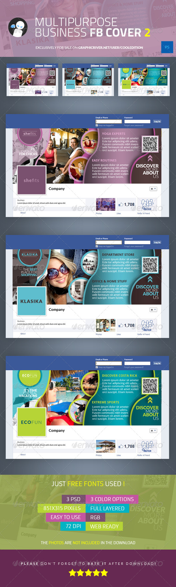 Multipurpose Business Facebook Cover 2 - Facebook Timeline Covers Social Media