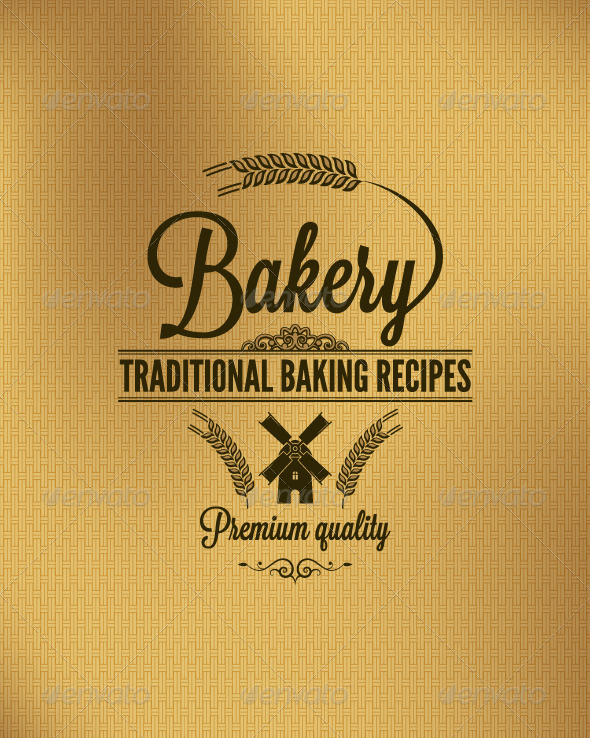 Bakery Vintage Label Background - Food Objects