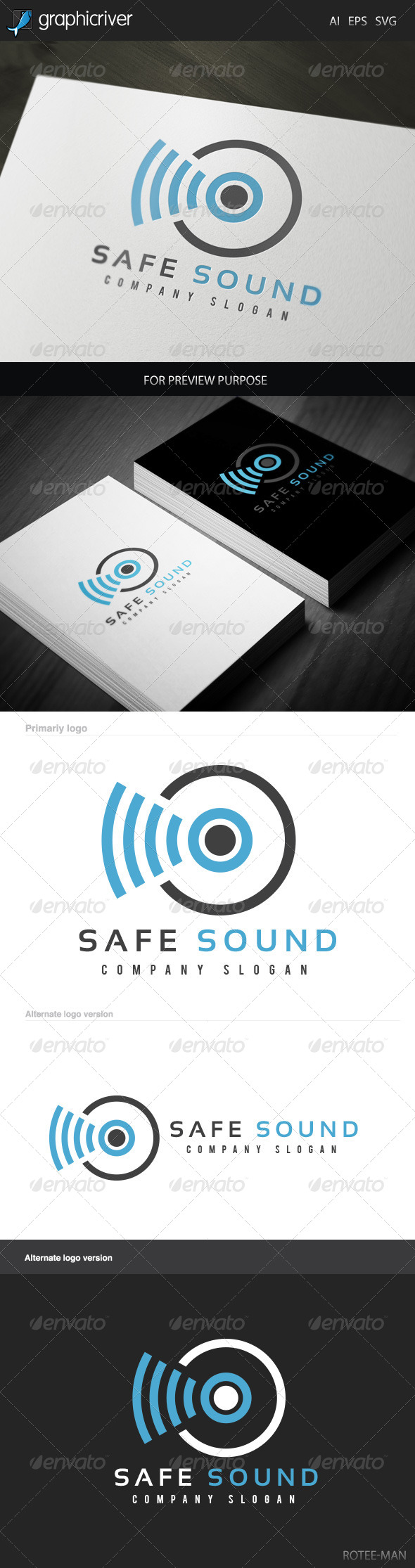 Safe Sound Logo - Symbols Logo Templates