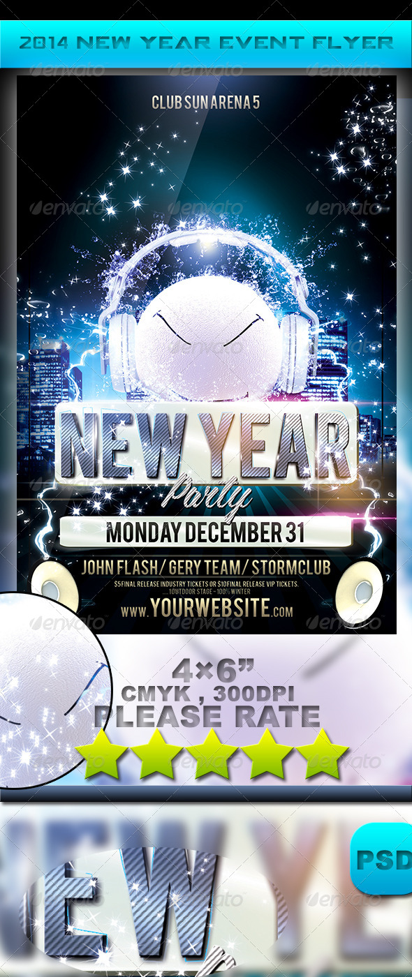 2014 New Year Event Flyer - Events Flyers