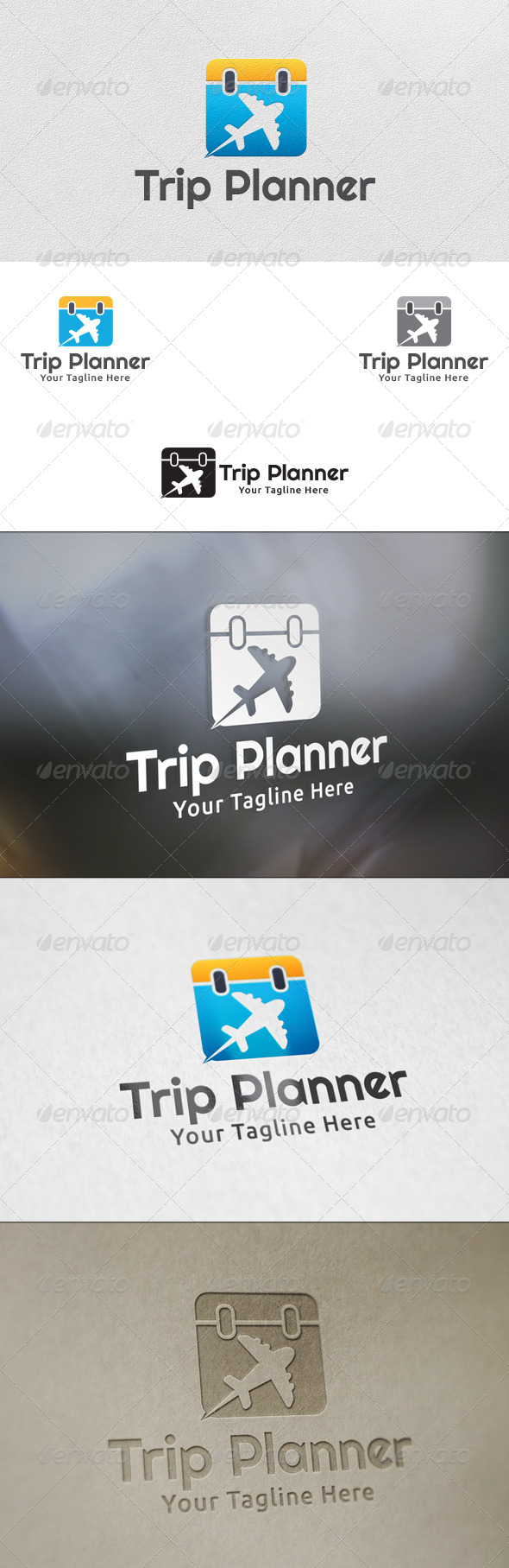Trip Planner - Logo Template - Symbols Logo Templates