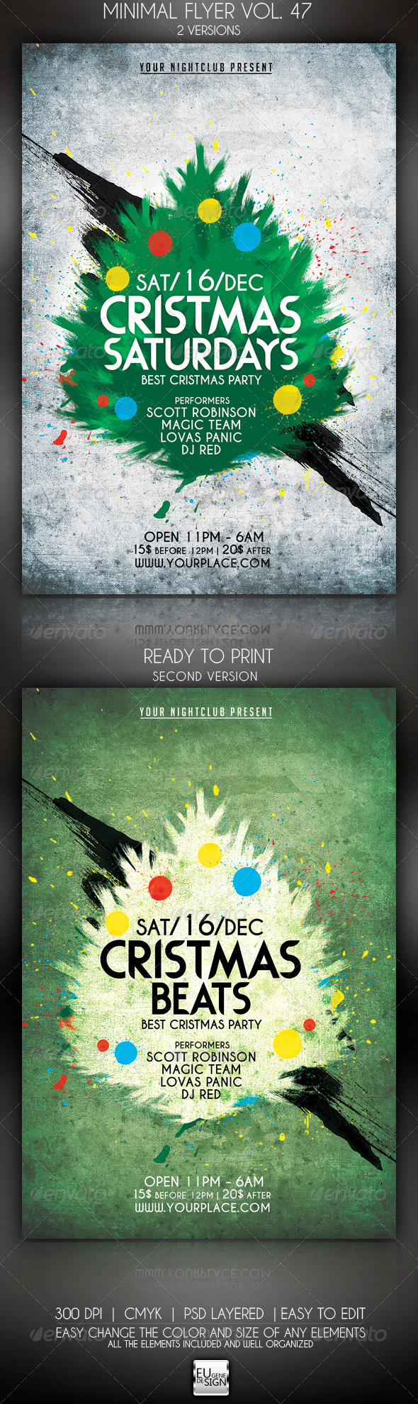 Minimal Flyer Vol. 47 - Clubs & Parties Events