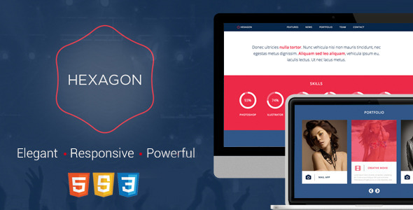 Hexagon - Responsive - ThemeForest 5955952