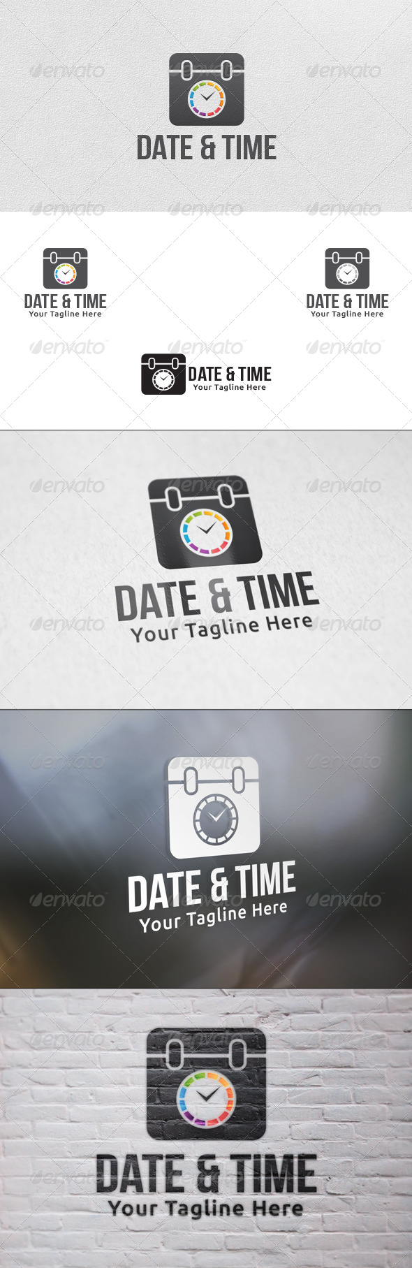Date & Time- Logo Template - Symbols Logo Templates