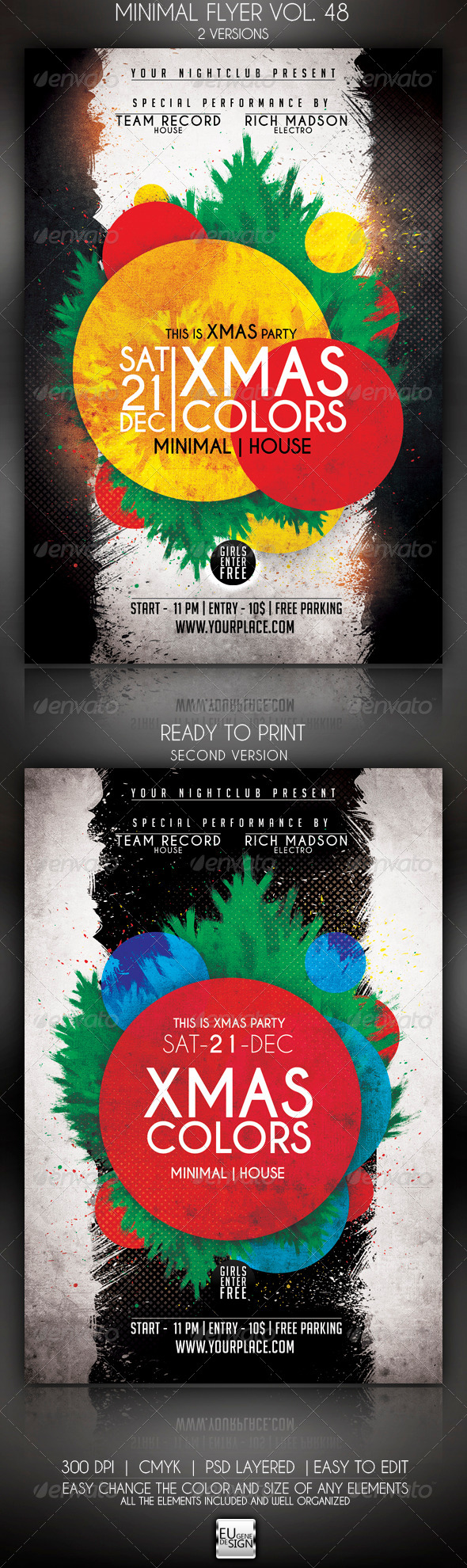 Minimal Flyer Vol. 48 - Clubs & Parties Events