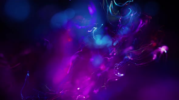 Glowing Particles Background Loop 4K