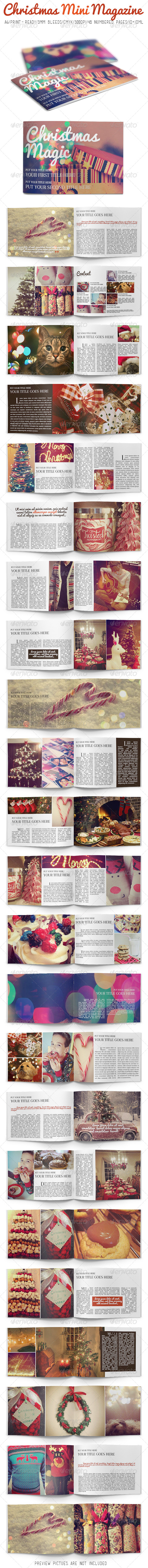 Christmas Mini Magazine - Magazines Print Templates