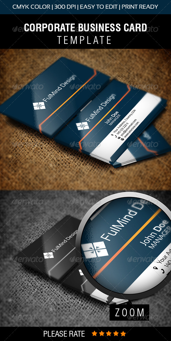 FullMind Design Business Card - Corporate Business Cards
