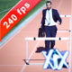 Executive Jumping Over Hurdle - VideoHive Item for Sale