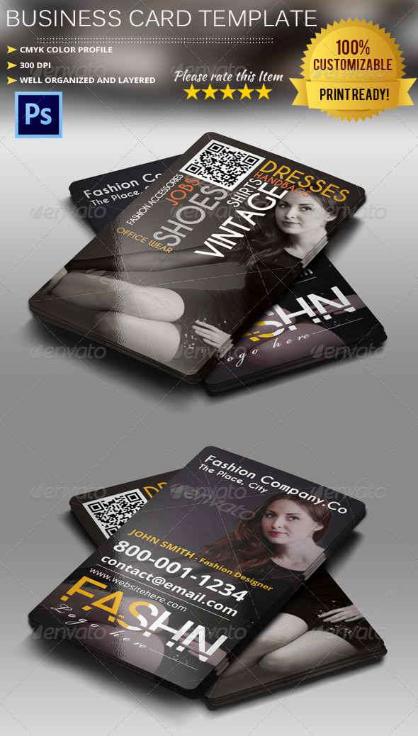 Fashion Business Card - Industry Specific Business Cards