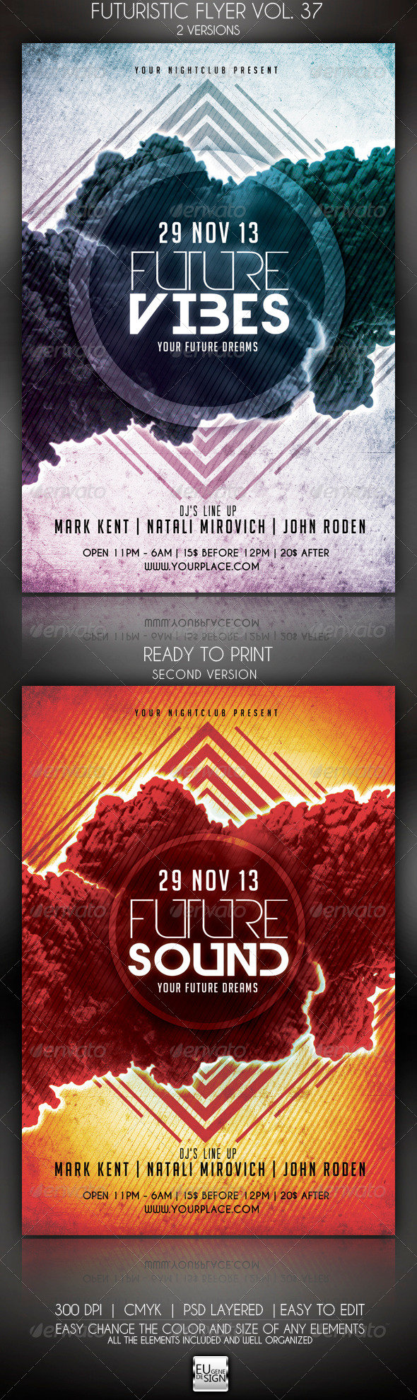 Futuristic Flyer Vol. 37 - Clubs & Parties Events