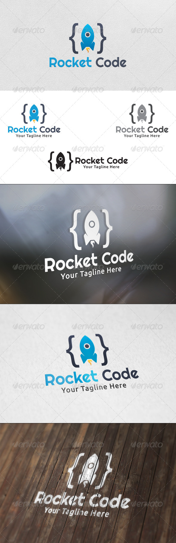 Rocket Code - Logo Template - Objects Logo Templates