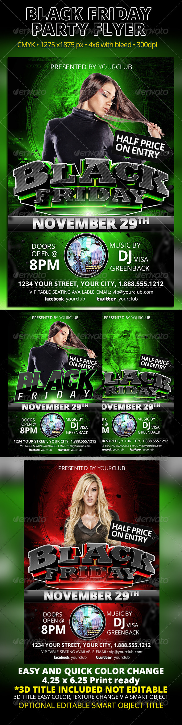 Black Friday Party Flyer - Events Flyers