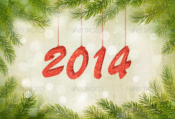 Happy New Year Design Template - Christmas Seasons/Holidays