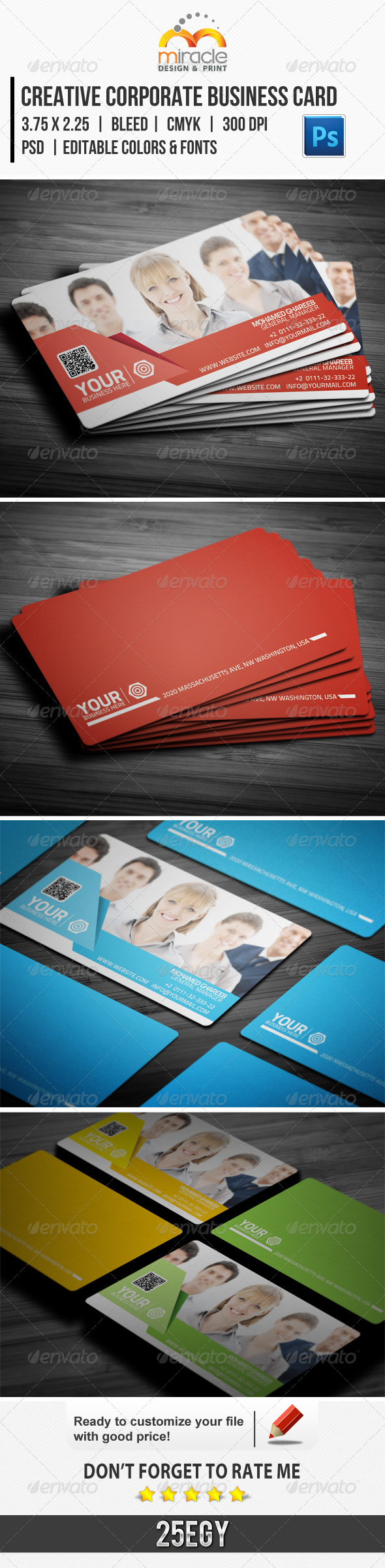 Creative Corporate Business Card - Corporate Business Cards