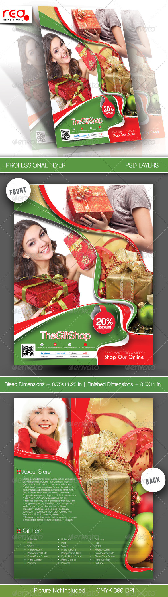 Gift Shop Flyer Poster Template - Commerce Flyers