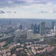 Metropol City Clouds And Skyscrapers Aerial Hyperlapse - VideoHive Item for Sale