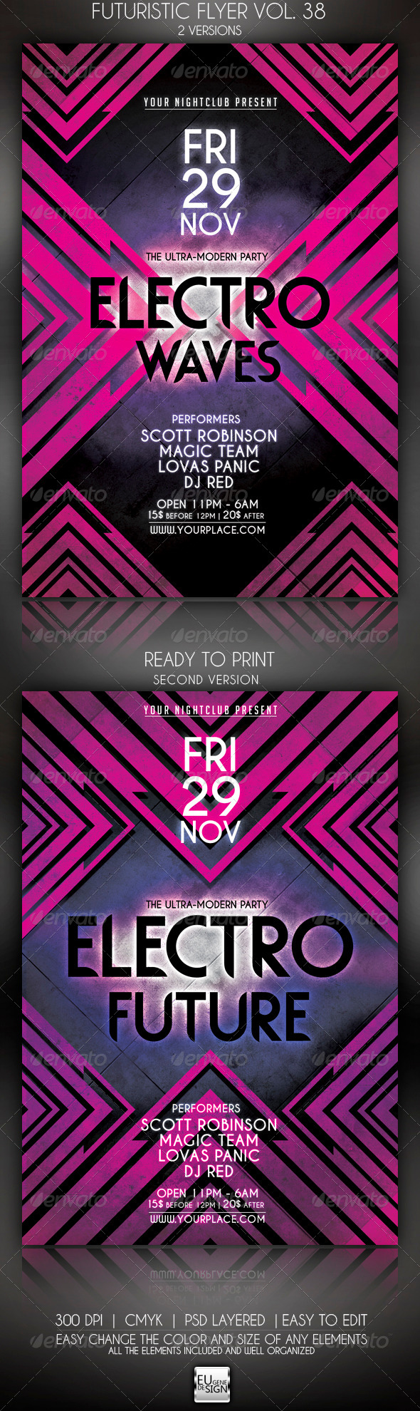 Futuristic Flyer Vol. 38 - Clubs & Parties Events