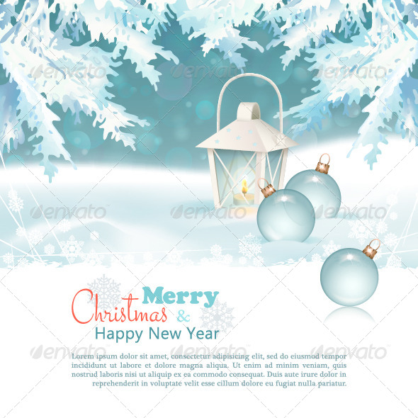 Merry Christmas & New Year Celebration Background - Christmas Seasons/Holidays